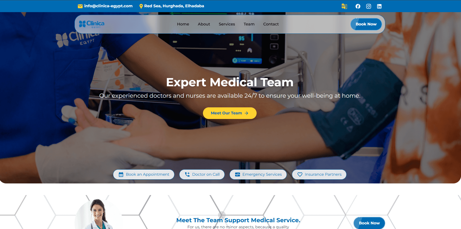 Clinica – Medical Booking System